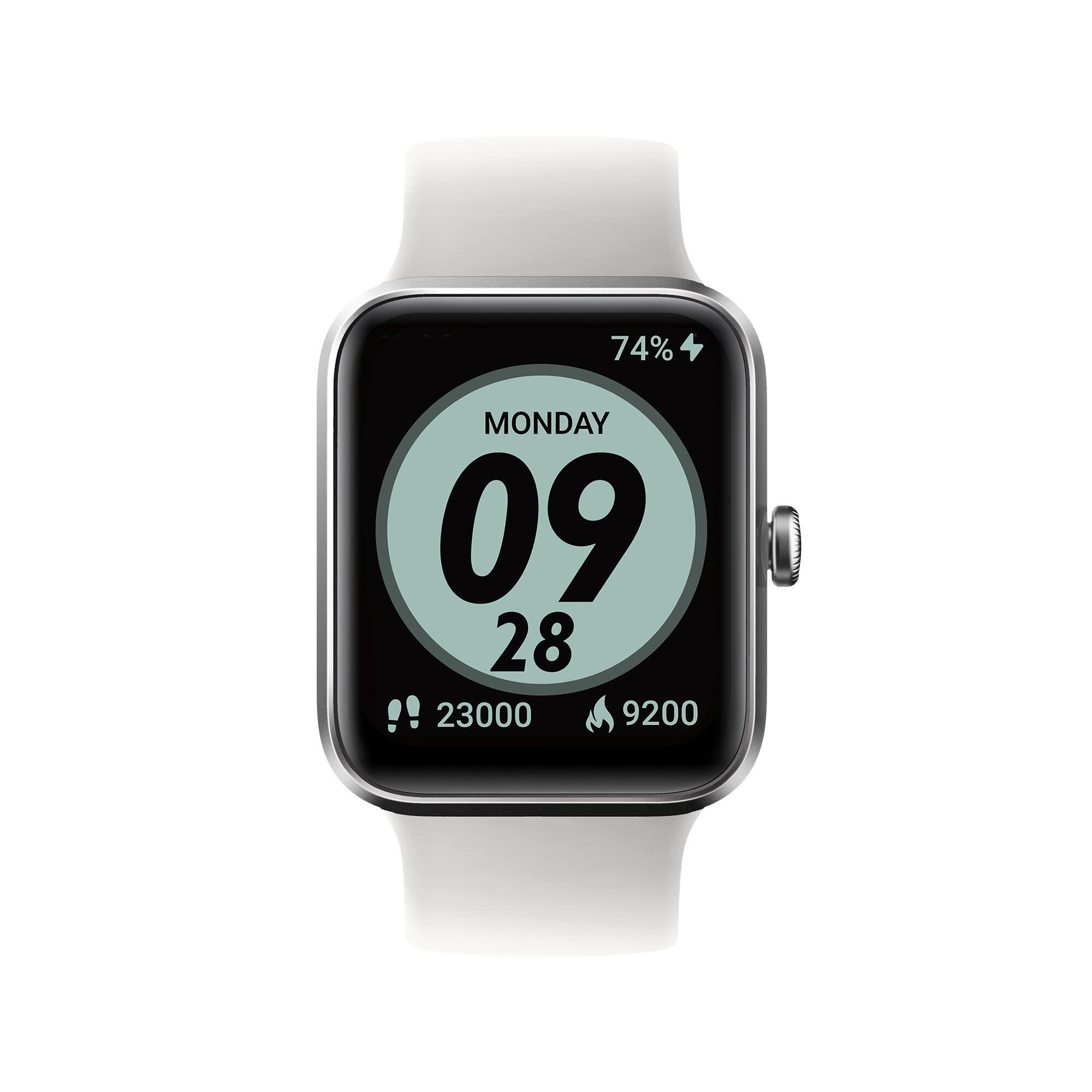 Montre connect e multisport cardio CW500 S Blanche Decathlon