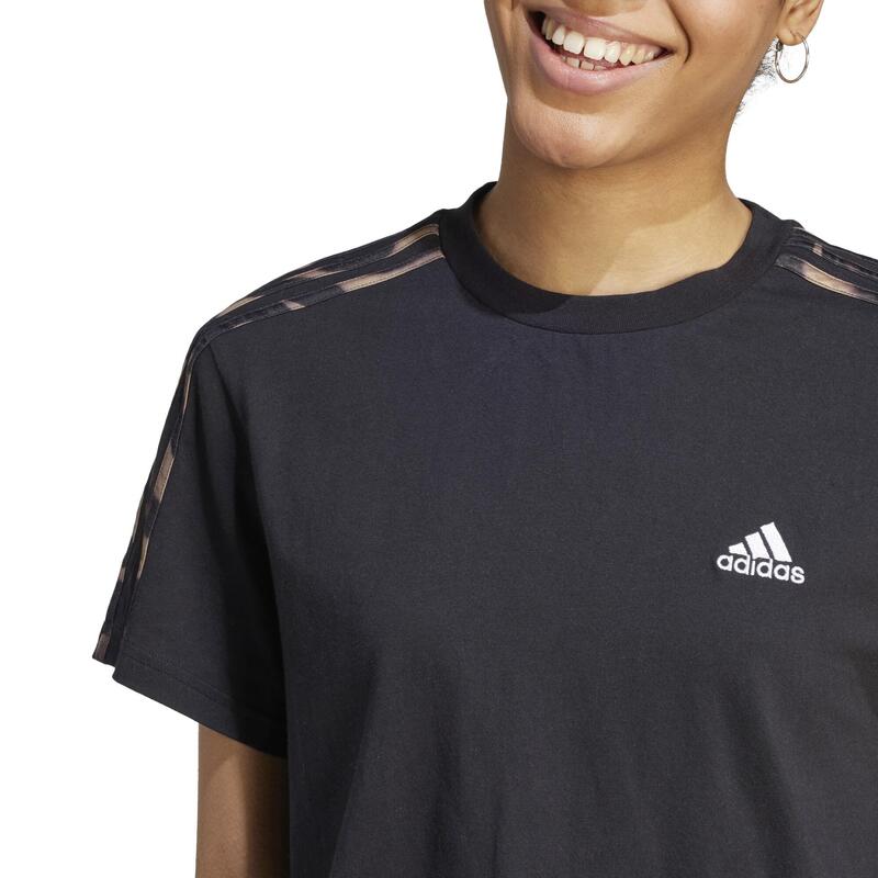 Camiseta Fitness Soft Training Adidas Vibaop Mujer Negro