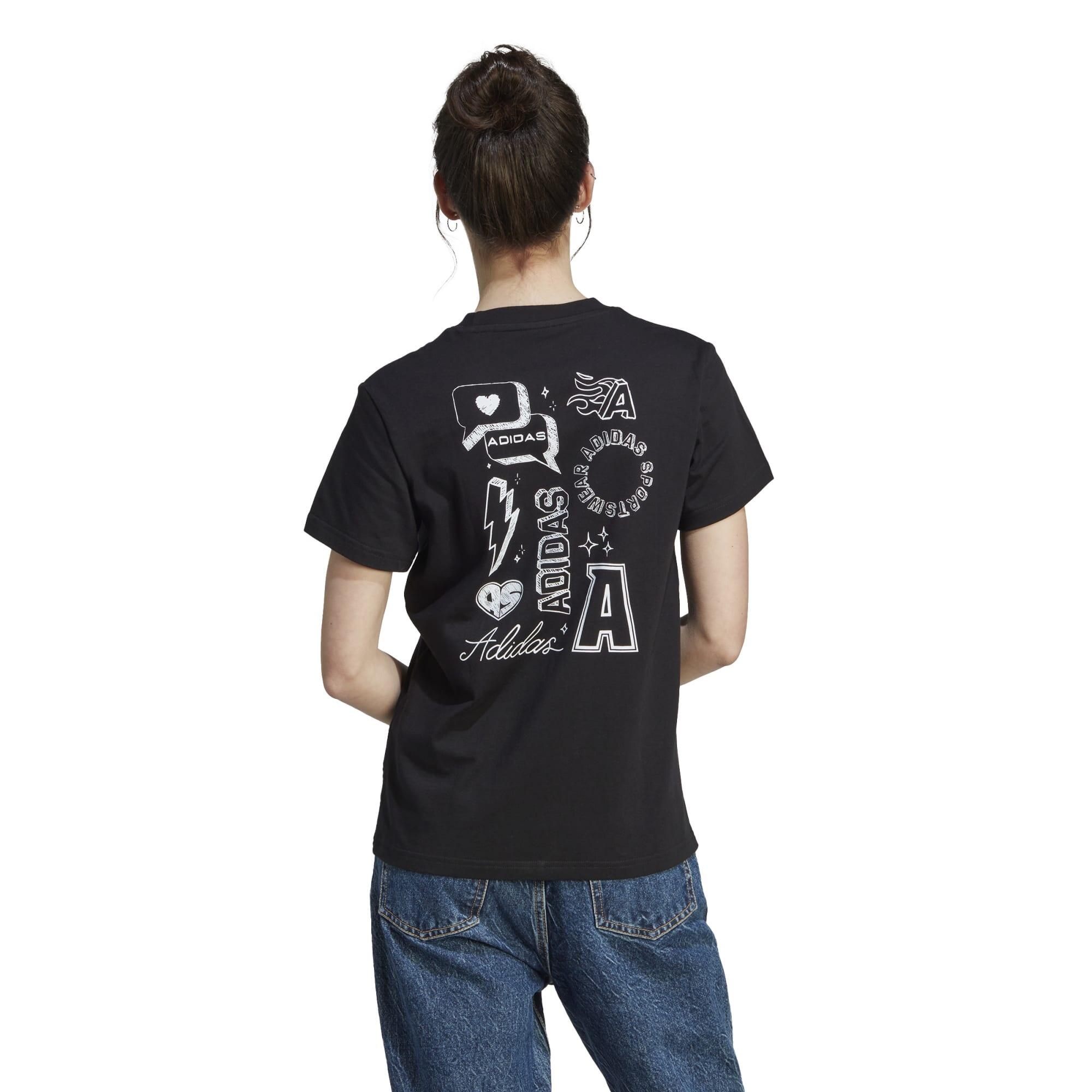 T-SHIRT BRAND LOVE DE FITNESS SOFT TRAINING ADIDAS FEMME NOIR 2/5