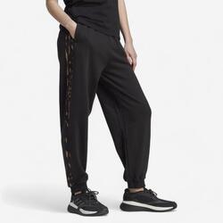 JOGGINGBROEK VOOR FITNESS EN SOFT TRAINING DAMES VIBAOP ZWART