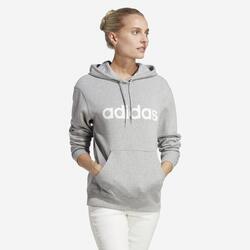 Sudadera Fitness Soft Training Adidas Mujer Gris Capucha