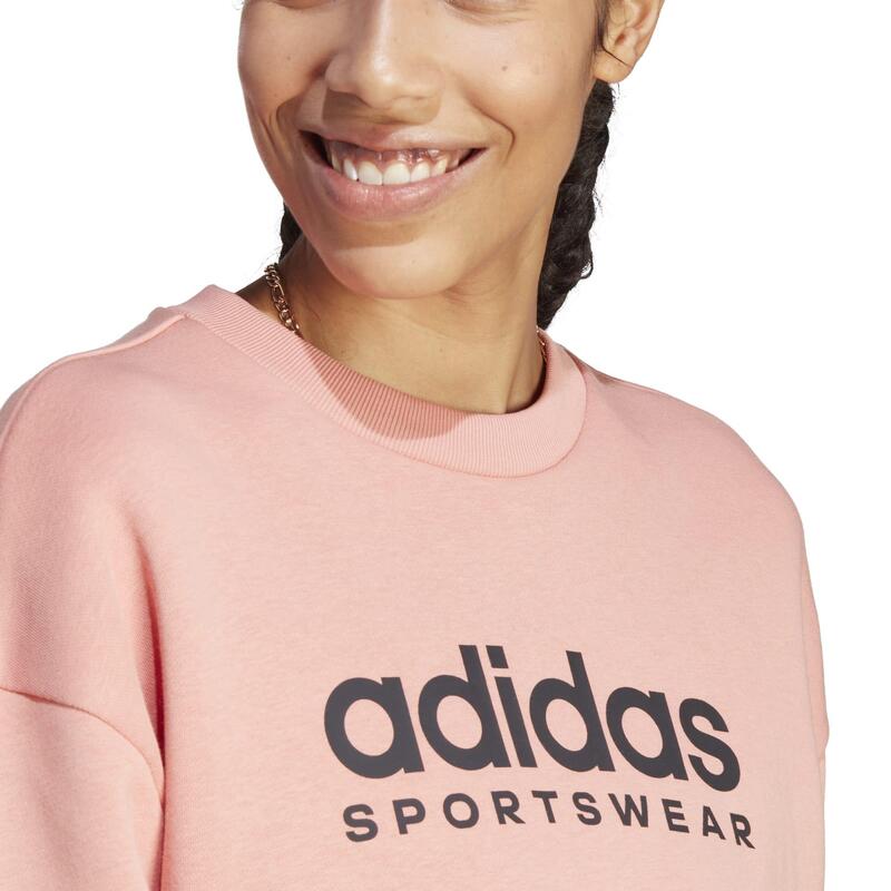 SWEATSHIRT DE FITNESS MULHER ADIDAS ARGILA