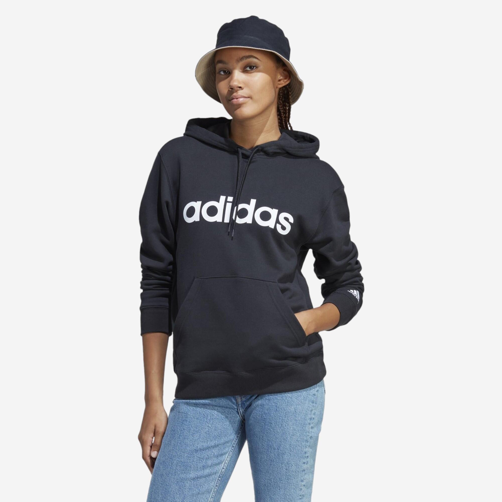 ADIDAS Women's Low-Impact Fitness Hoodie - Black