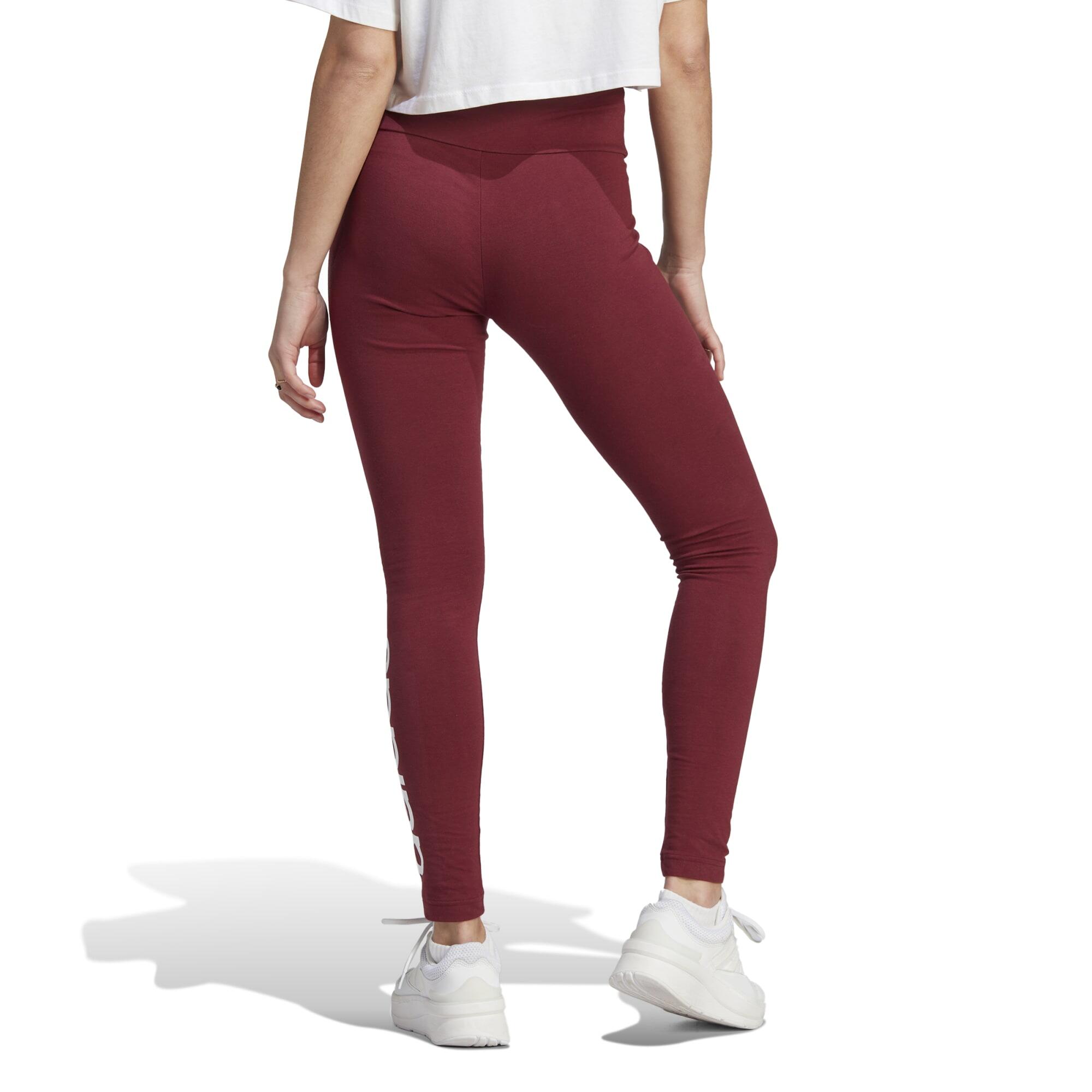 ADIDAS LEGGINGS DA ALLENAMENTO MORBIDI DA DONNA, ROSSO