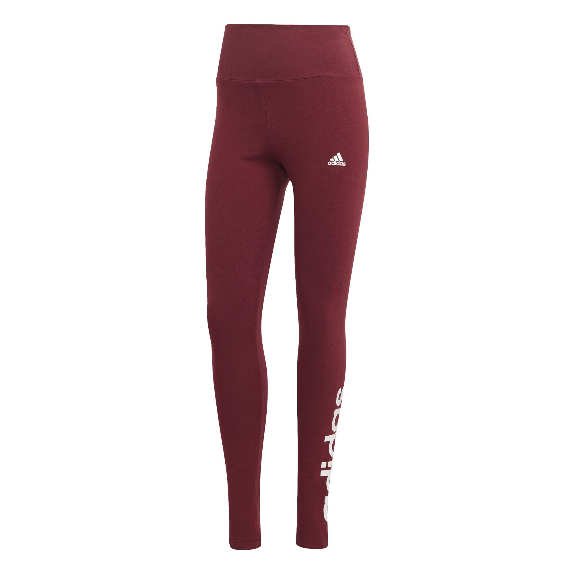 ADIDAS LEGGINGS DA ALLENAMENTO MORBIDI DA DONNA, ROSSO