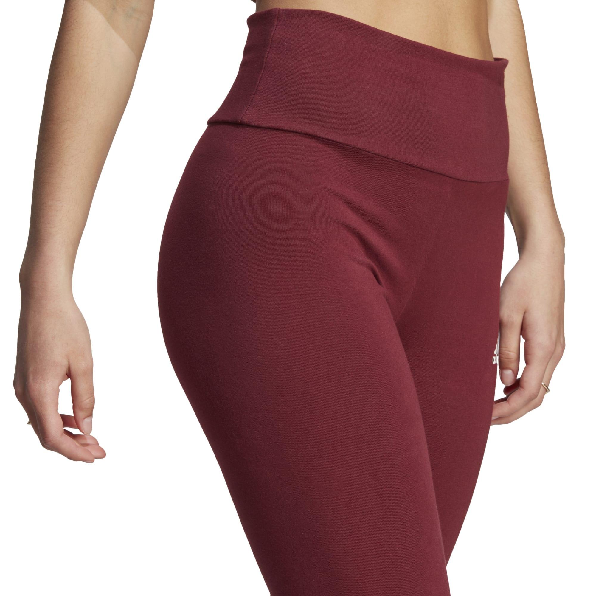 ADIDAS LEGGINGS DA ALLENAMENTO MORBIDI DA DONNA, ROSSO