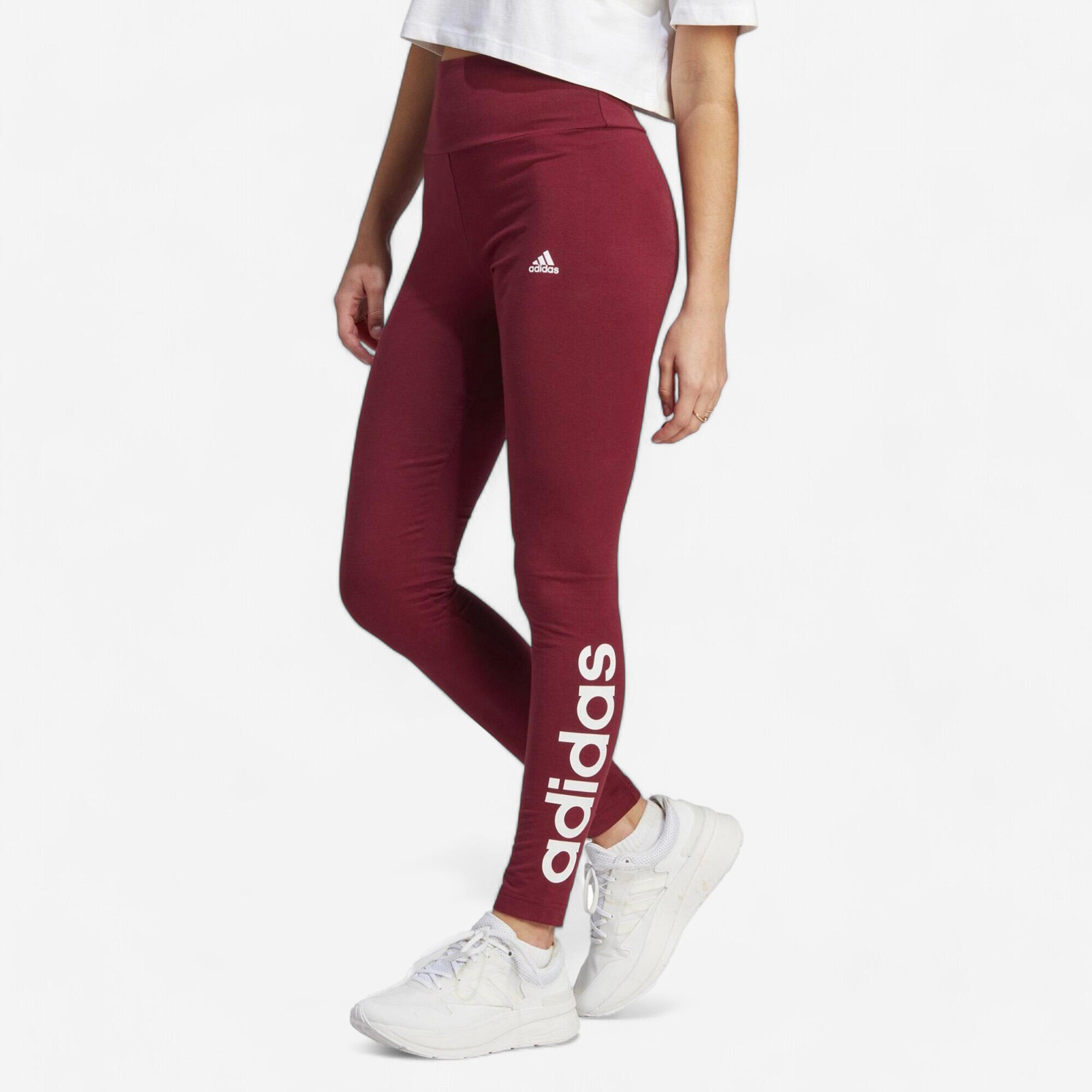 Adidas Leggings Damen rot Decathlon