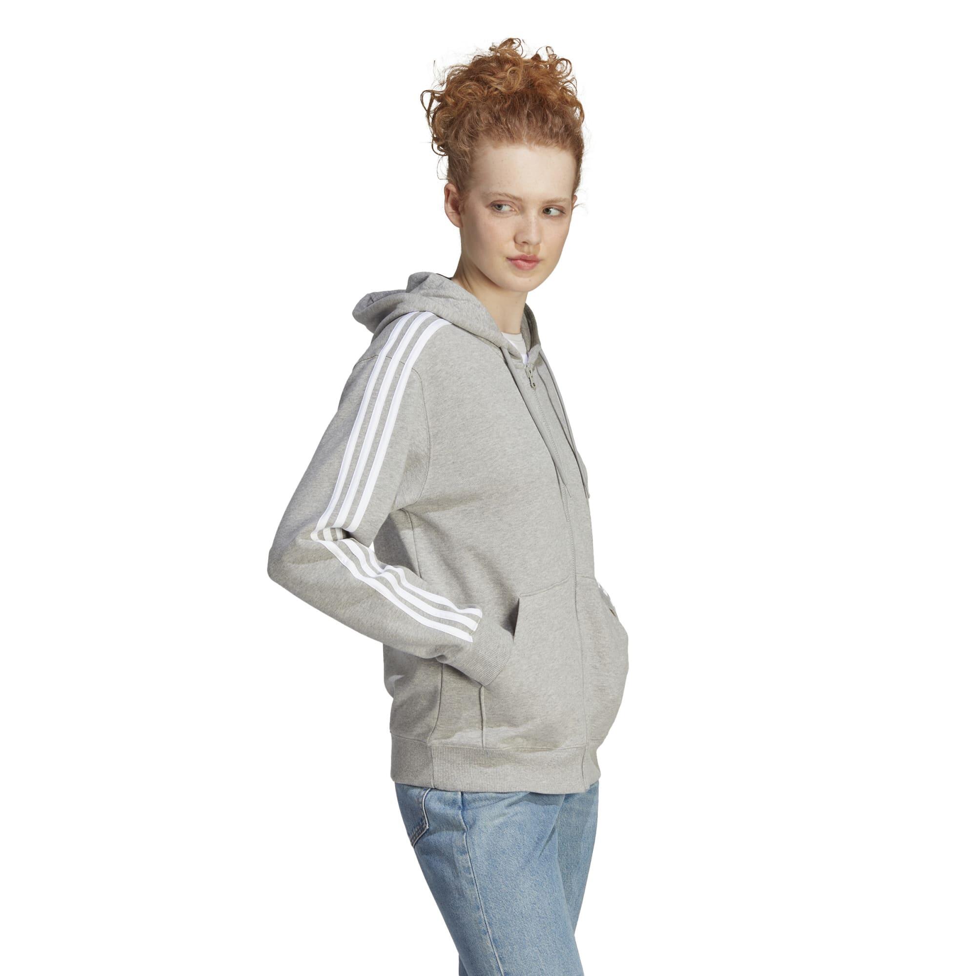 SWEAT-SHIRT A CAPUCHE DE FITNESS SOFT TRAINING ADIDAS FEMME GRIS 3/5