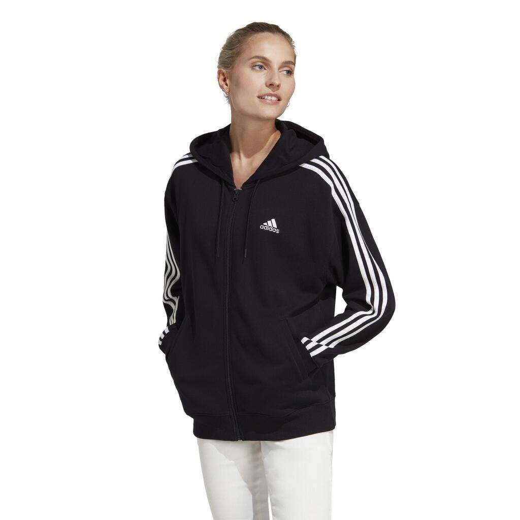 Adidas Trainingsjacke Damen mit Kapuze - schwarz