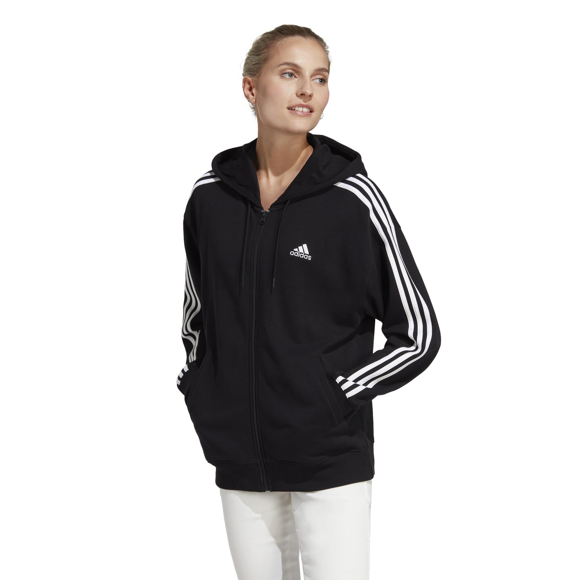  Hanorac cu fermoar Fitness Adidas Negru Damă 