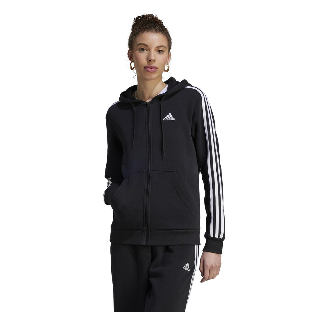 Adidas Trainingsjacke mit Kapuze Damen - schwarz
