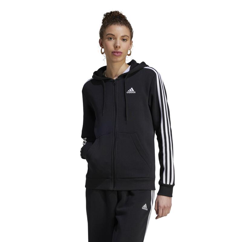 HOODIE VOOR FITNESS EN SOFT TRAINING DAMES ZWART