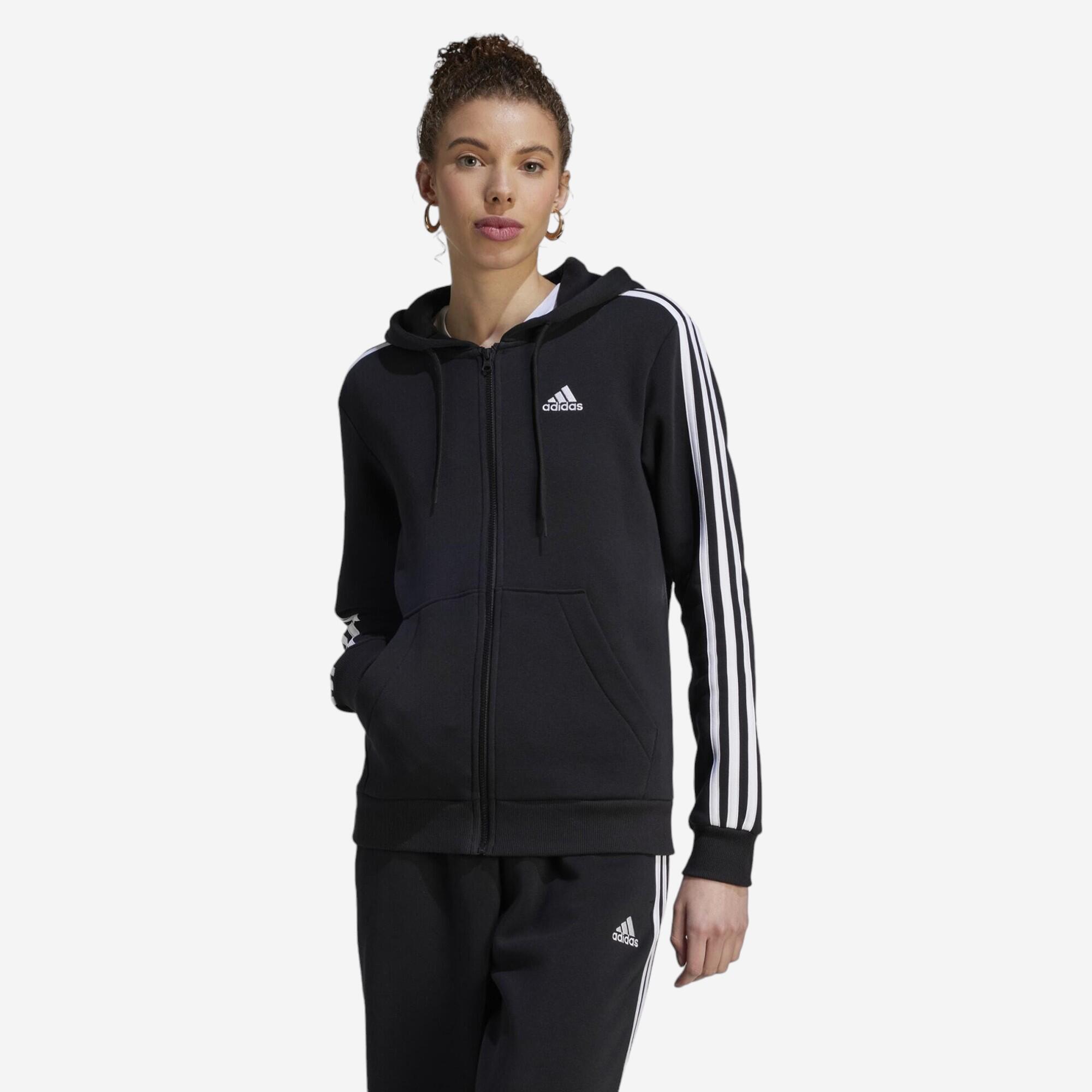 WOMEN'S SOFT TRAINING HOODED SWEATSHIRT ADIDAS BLACK