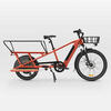 Elektrische cargofiets longtail lading achter R500E rood