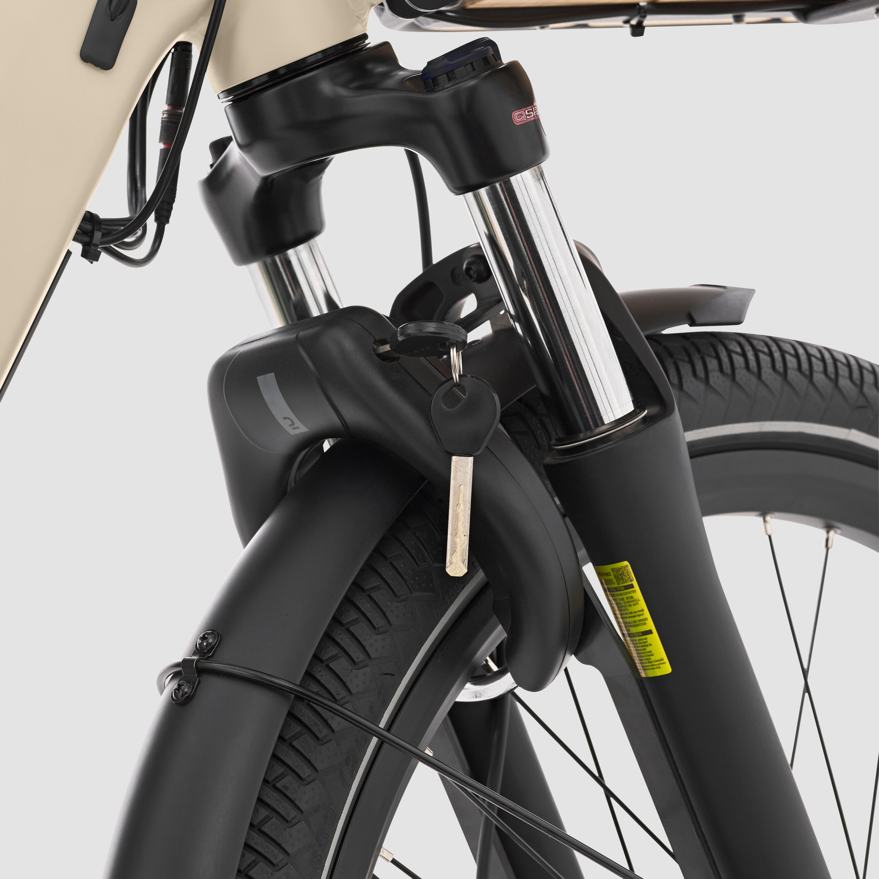 Rear Loading Electric Longtail Cargo Bike R500E - Beige 11/12