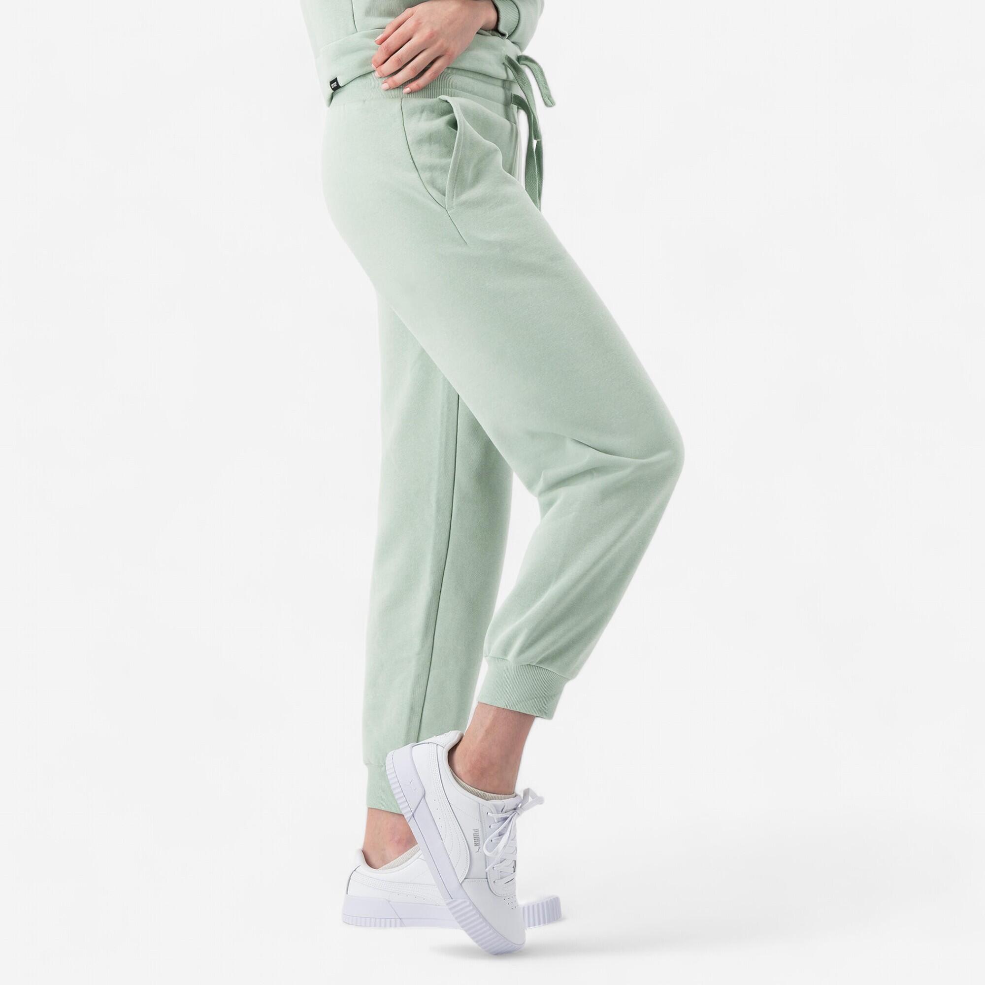 Women's fitness jogging pants PUMA green