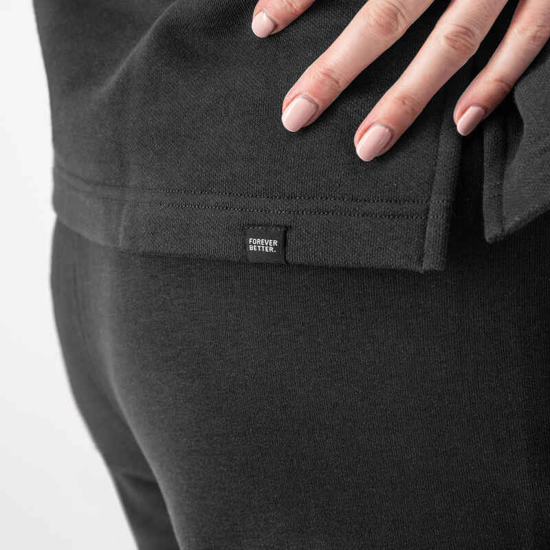 Women's Fitness Sweatshirt Black Decathlon