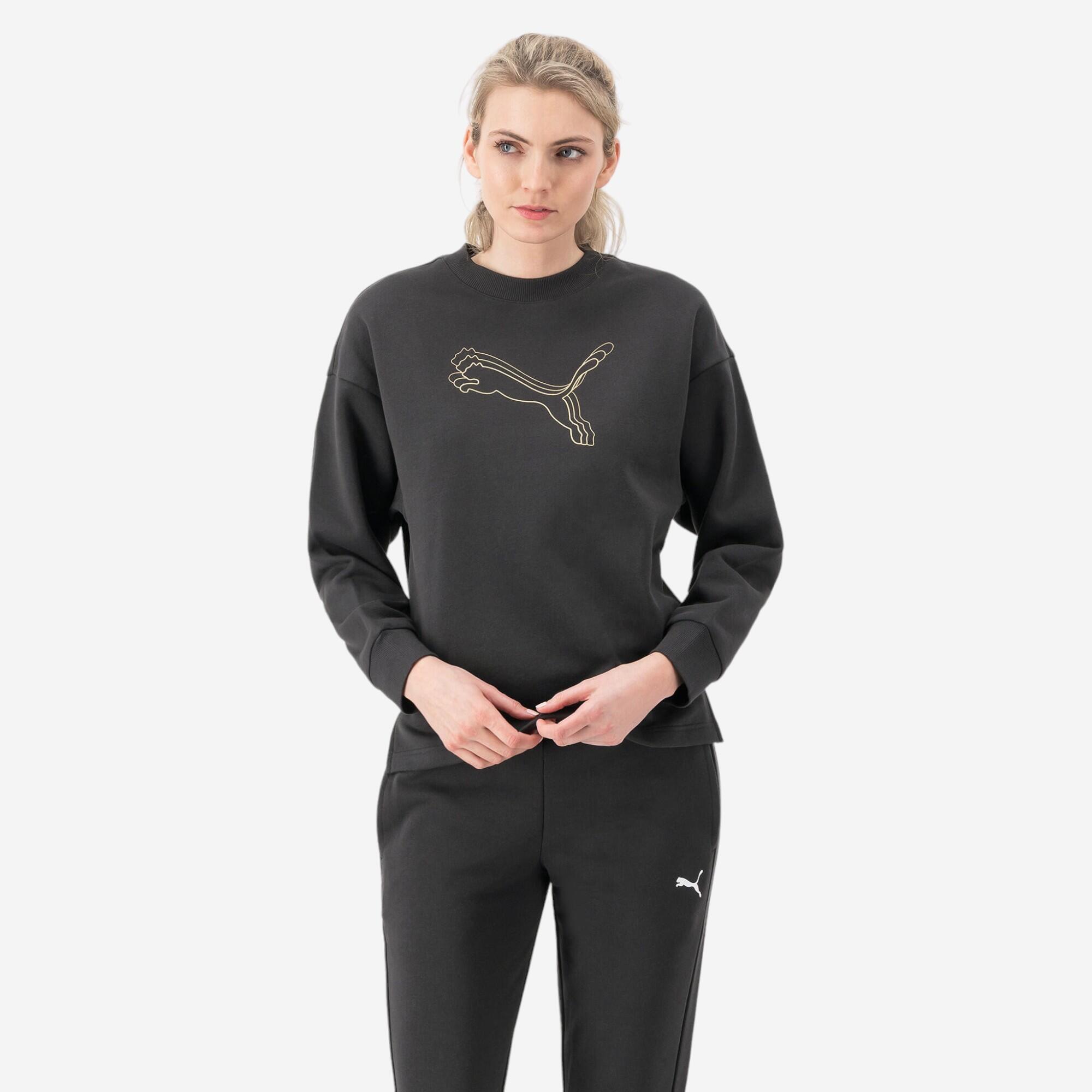Puma - Sweat Fitness Puma Femme Noir - Sweat-shirt - Panoplies Training Adultes - Noir - 40m - Decathlon