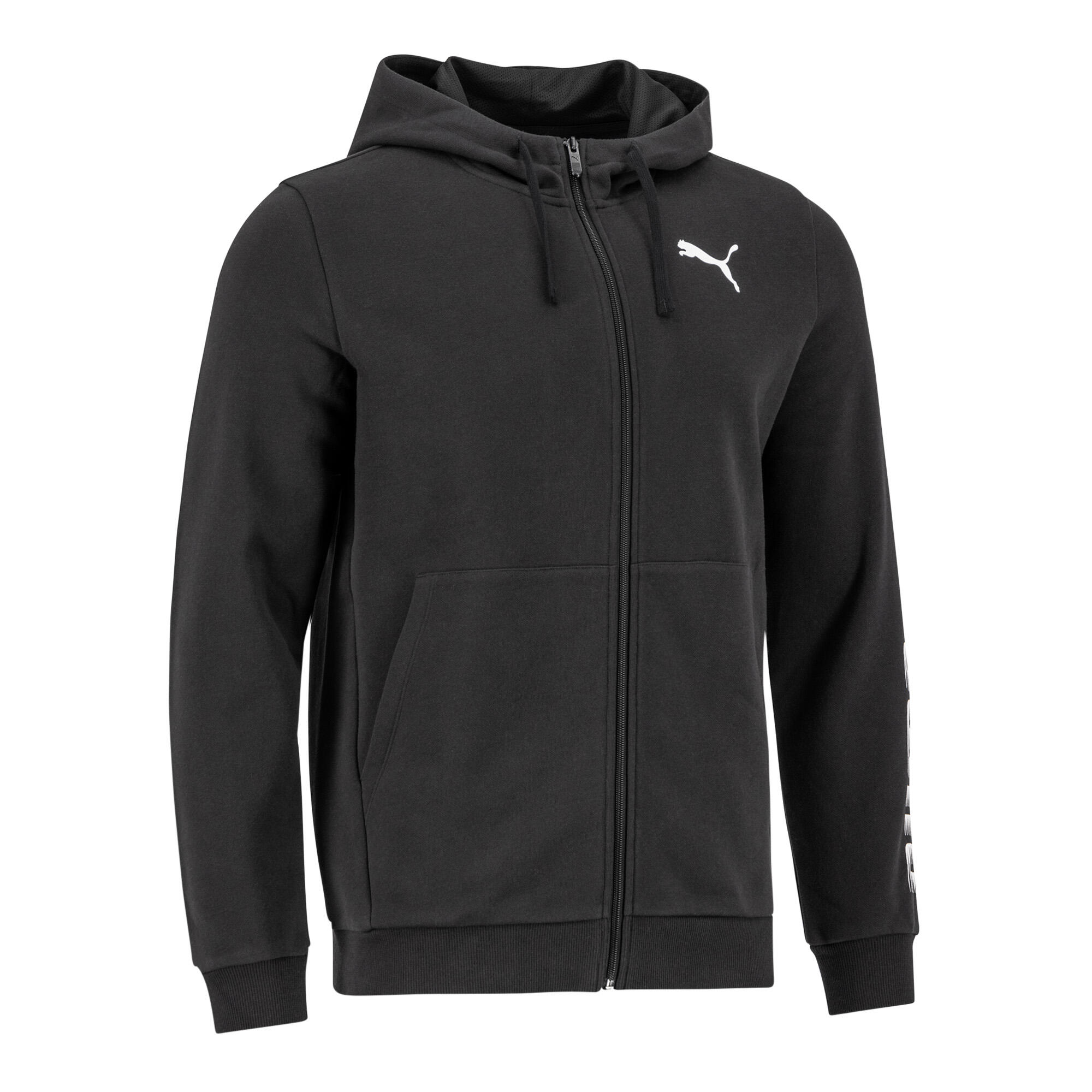 Men's black zip-up hoodie PUMA