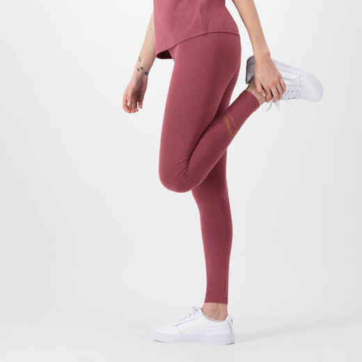 
      Women's Long Fitness Leggings - Burgundy
  