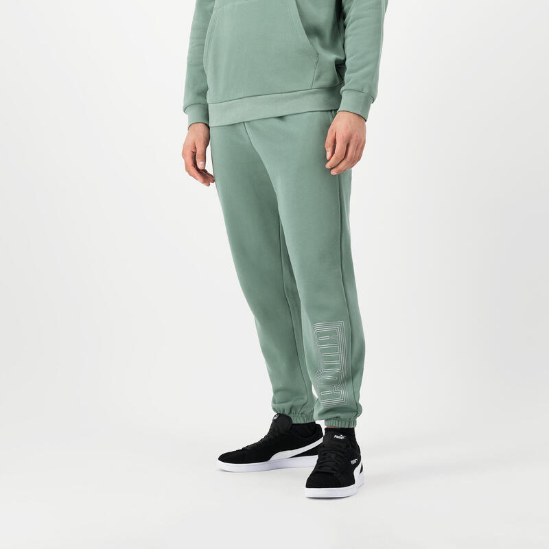 Pantalón Jogger Fitness Puma Hombre Verde