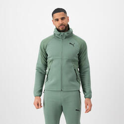 Chaqueta Fitness Soft Training adidas Game Day Hombre Verde Capucha