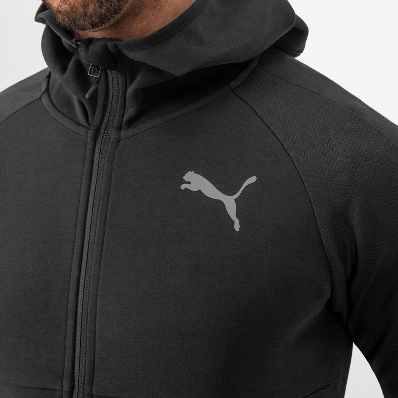 Puma Trainingsjacke mit Kapuze Herren - schwarz