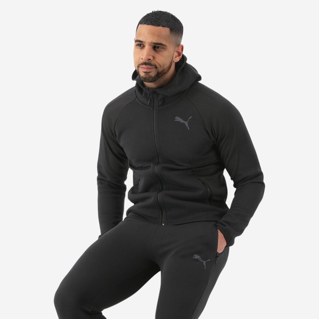 Puma Trainingsjacke mit Kapuze Herren -  schwarz