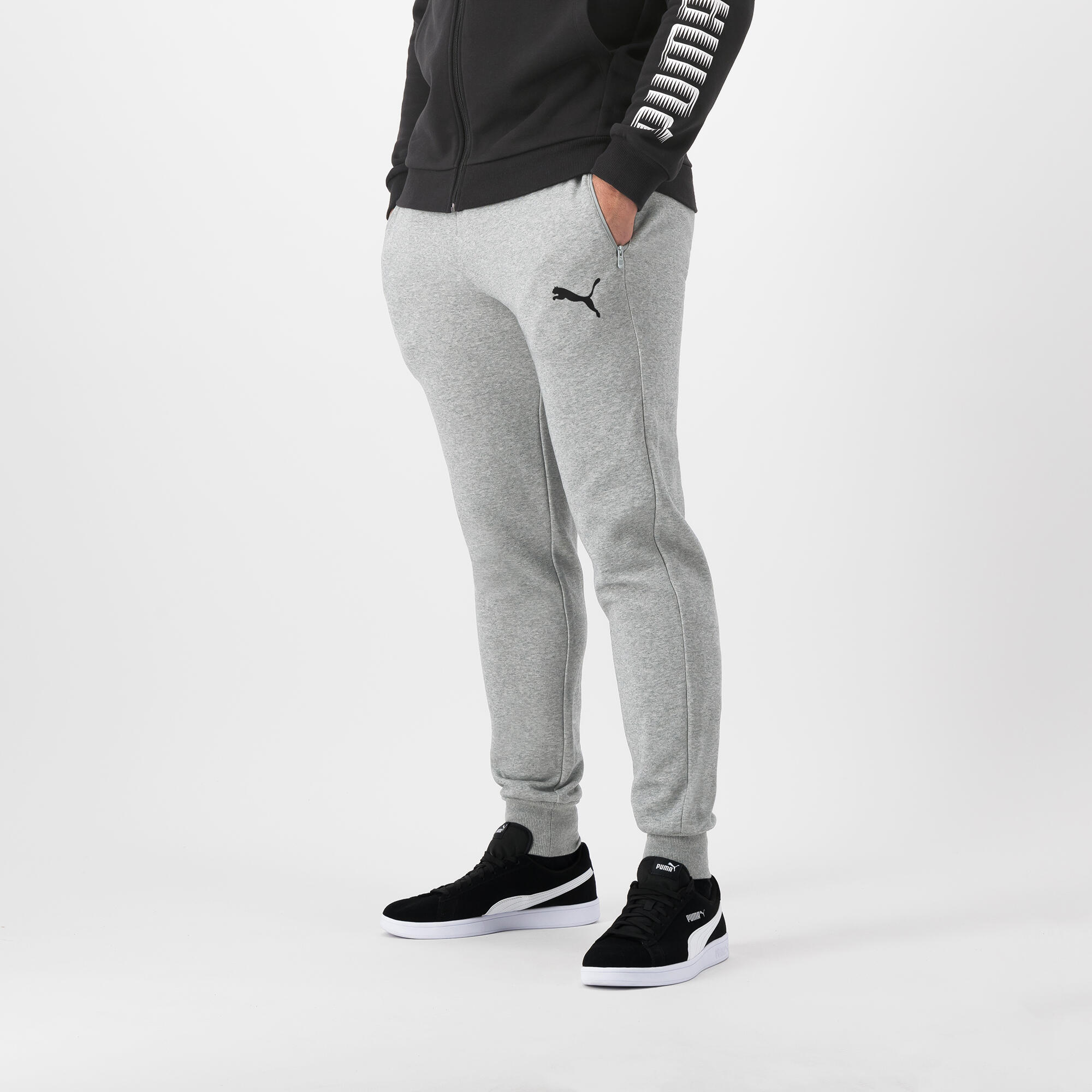 PUMA Pantaloni da jogging fitness grigi da uomo