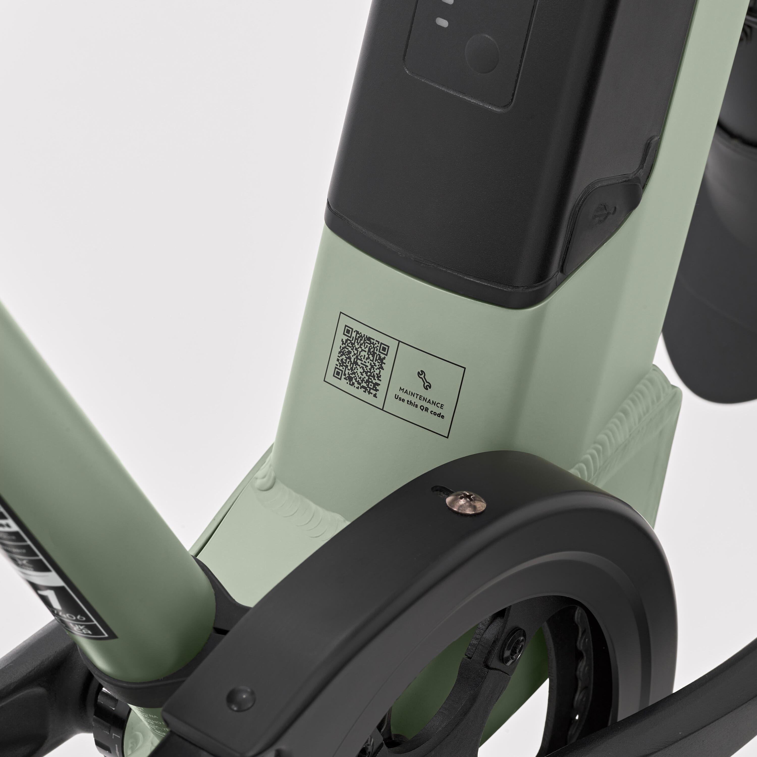 Bicicleta Elétrica de Carga Traseira Longtail R500E Verde Claro 33/36
