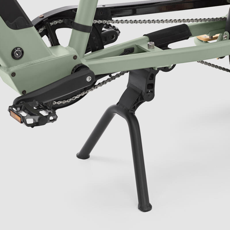 Bicicletă cargo electrică longtail încărcare spate R500E Verde deschis