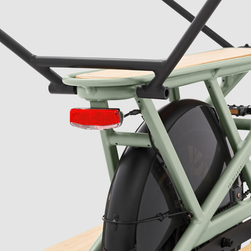 E-Lastenfahrrad Cargobike R500E Longtail V2 hellgrün