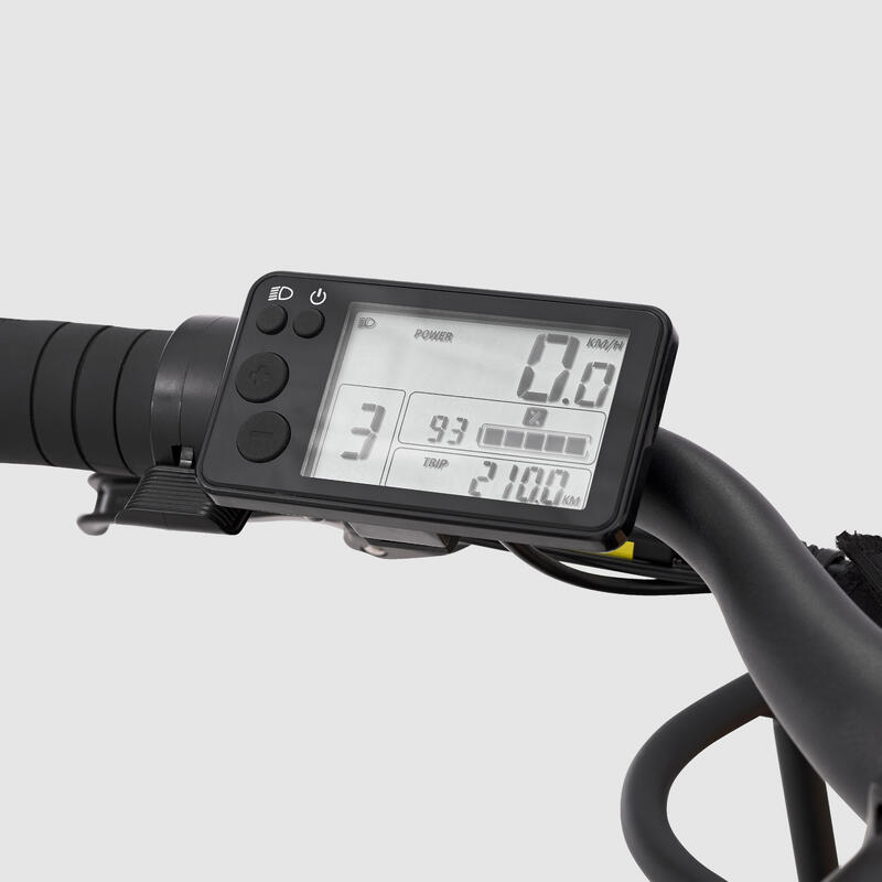 Bicicletă cargo electrică longtail încărcare spate R500E Verde deschis