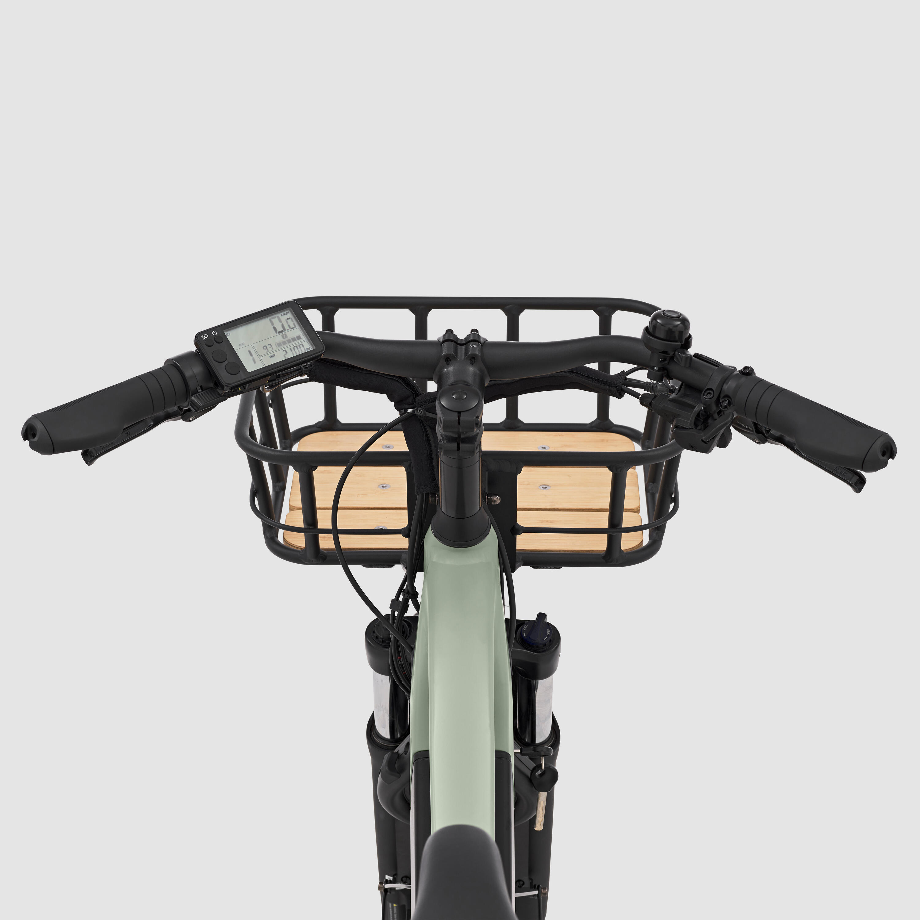 E-Lastenfahrrad Cargobike R500E Longtail hellgrün  10/29