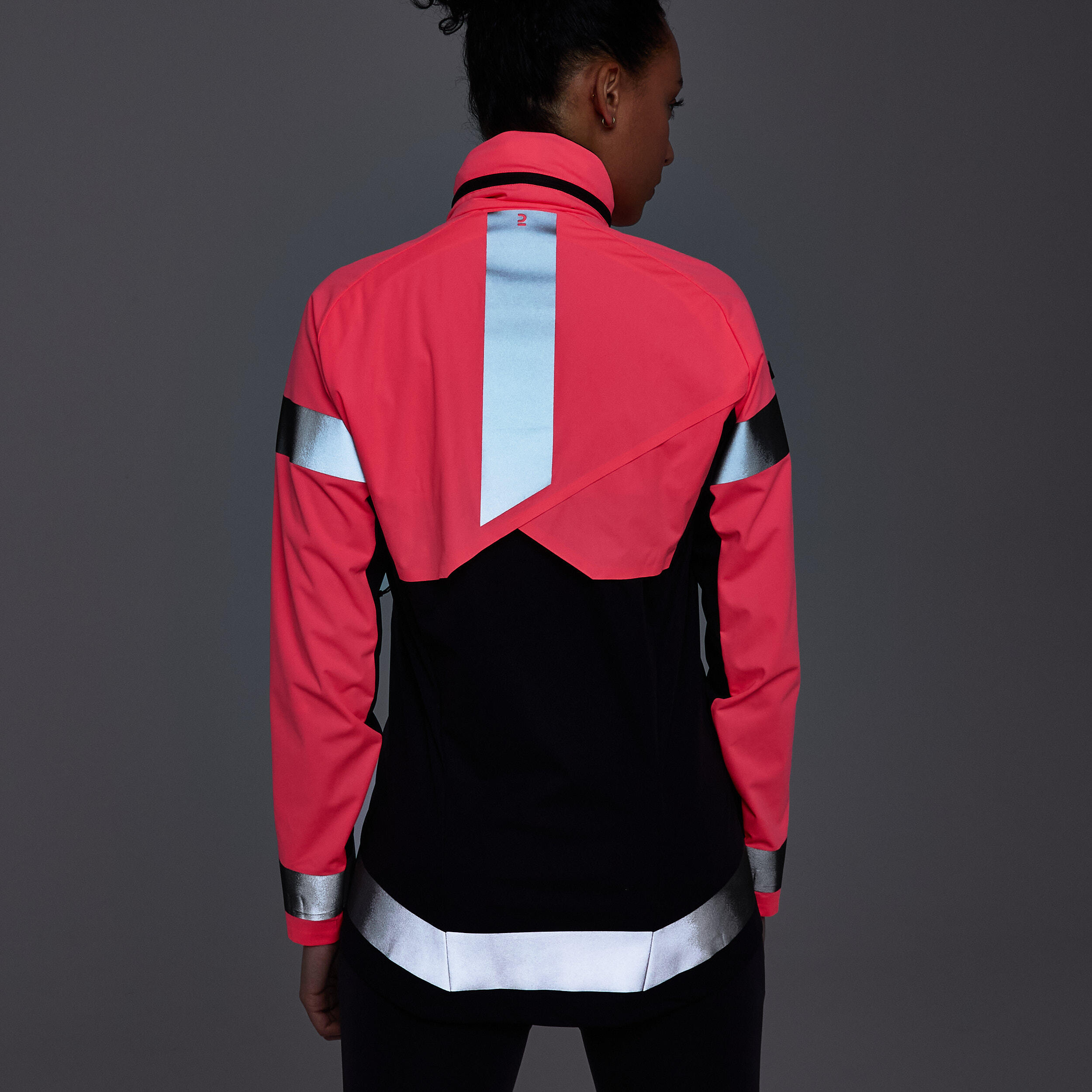 WOMEN JACKET KIPRUN WARM REGUL DAY AND NIGHT VISIBILITY PPE 11/11