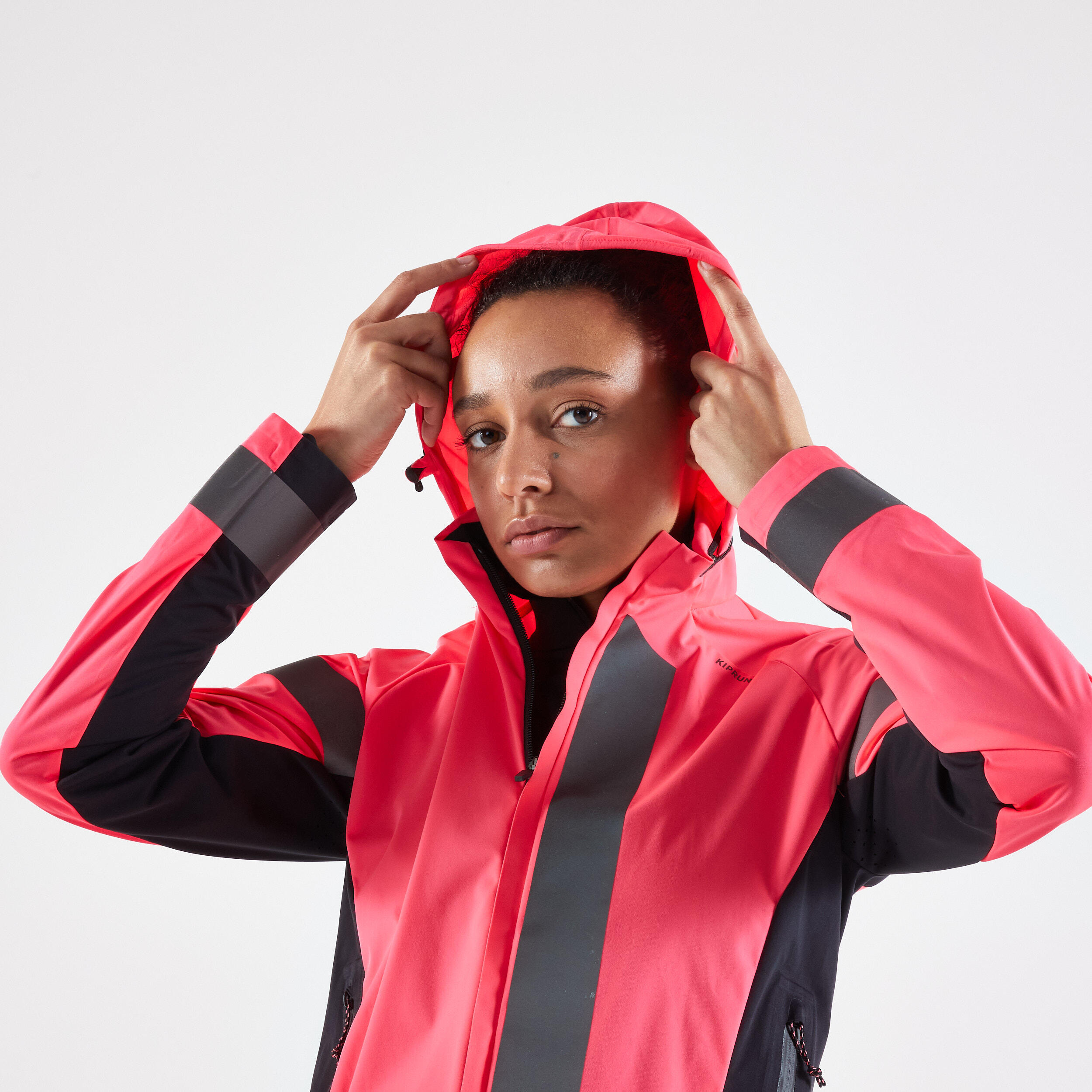 WOMEN JACKET KIPRUN WARM REGUL DAY AND NIGHT VISIBILITY PPE 9/11