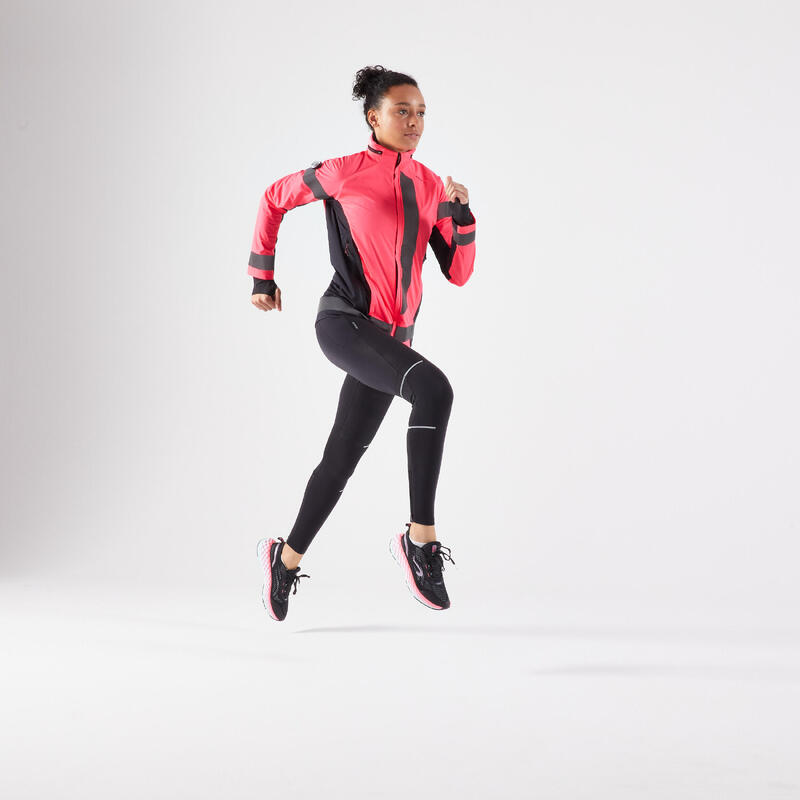 VESTE RUNNING FEMME KIPRUN WARM REGUL ROSE FLUO : infos, avis et meilleur  prix. Vêtements running Femme.