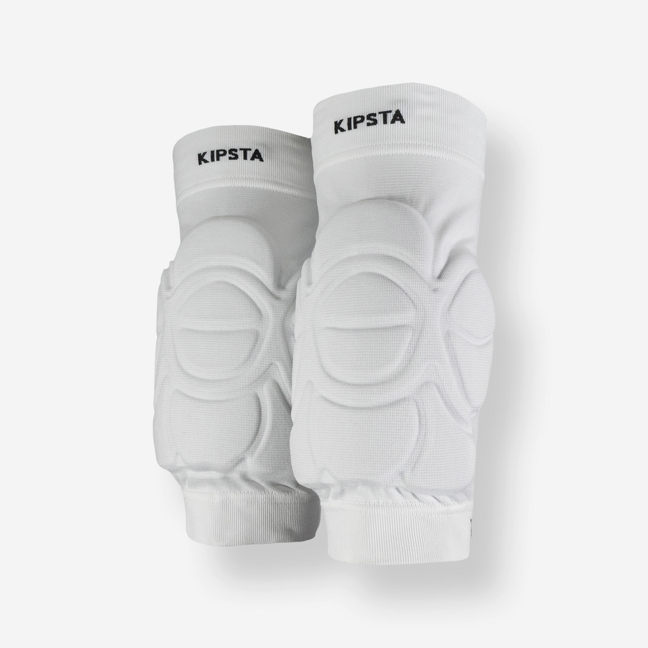 Kipsta - Genouillères De Volley-ball Pour La Pratique Intensive Blanches - Genouillère - Volleyball / Beach Volley - Blanc-noir - Taille Unique -