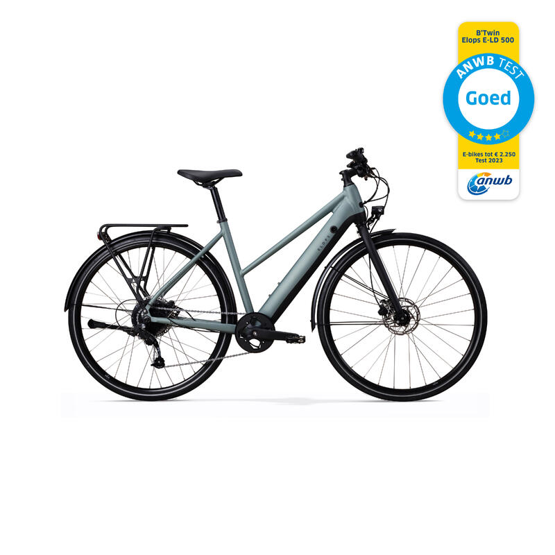 overzien onderschrift opgroeien ELEKTRISCHE STADSFIETS VOOR LANGE AFSTANDEN LD 500E LAAG FRAME | ELOPS |  Decathlon.nl