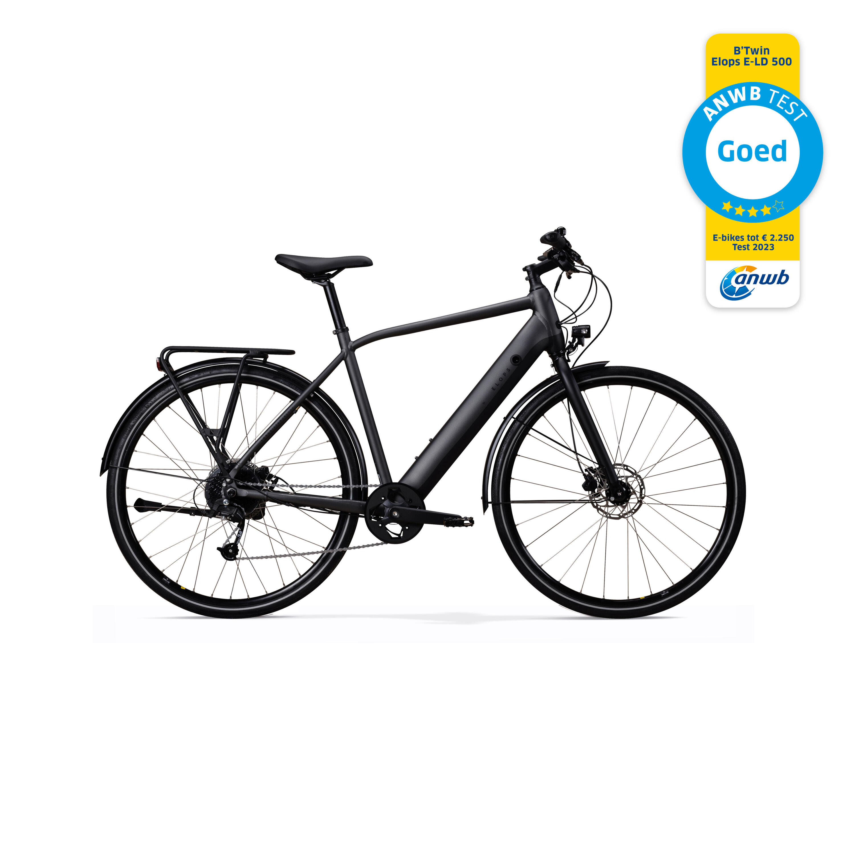 ELOPS ELEKTRISCHE STADSFIETS VOOR LANGE AFSTANDEN LD 500E HOOG FRAME