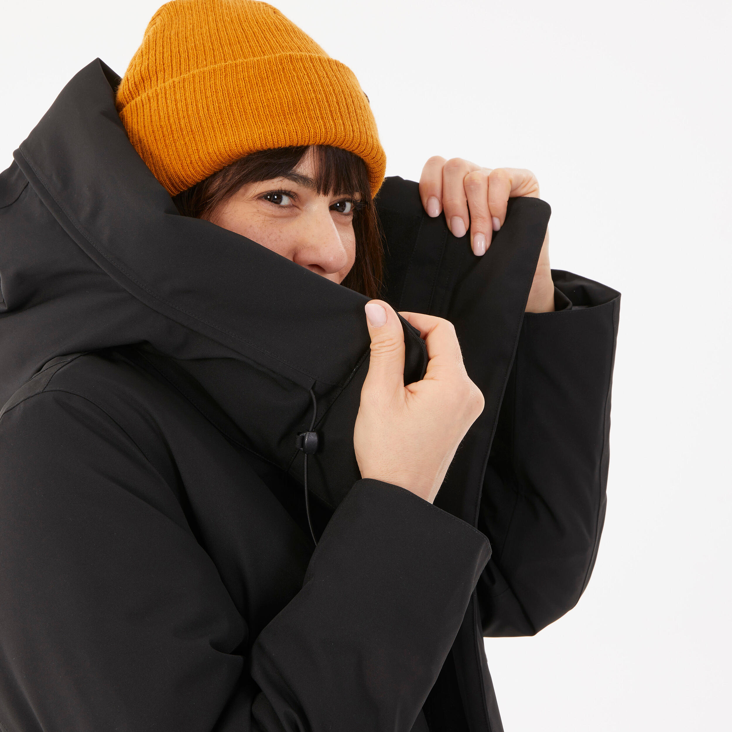 Parka de montaña y nieve impermeable Mujer Quechua NH500 5/19