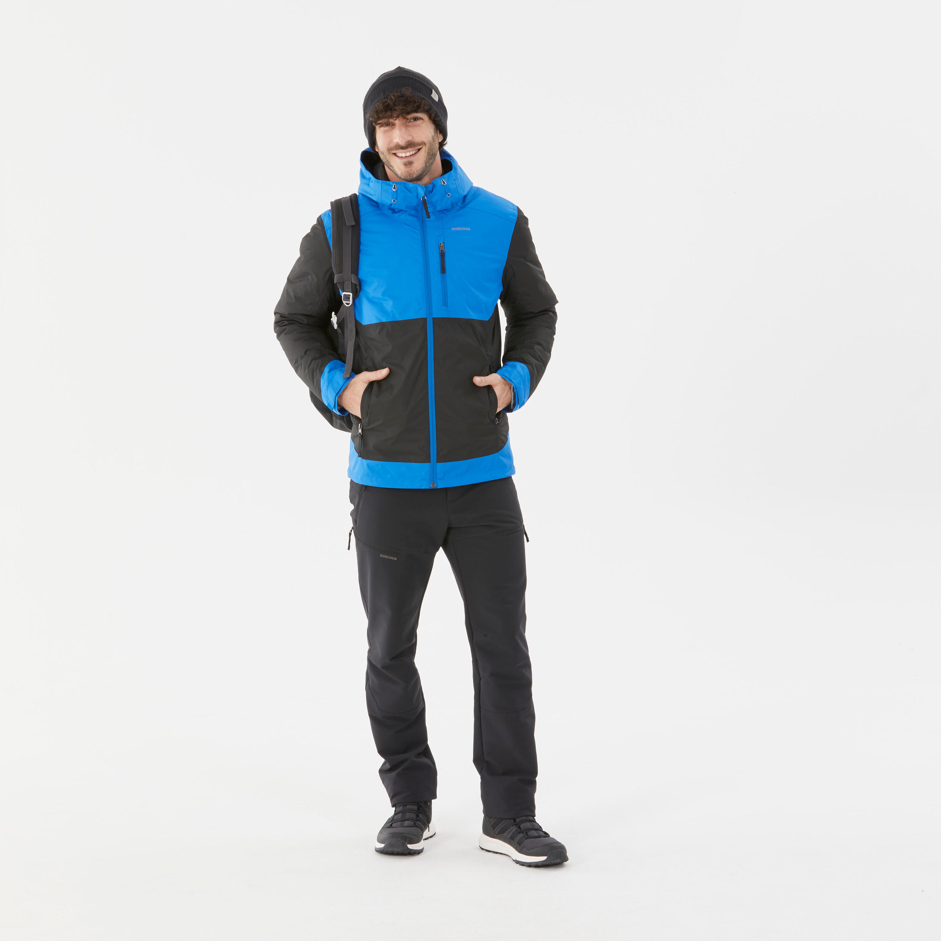 Men’s Waterproof Hiking Jacket -10°C NH500 - Blue 2/8
