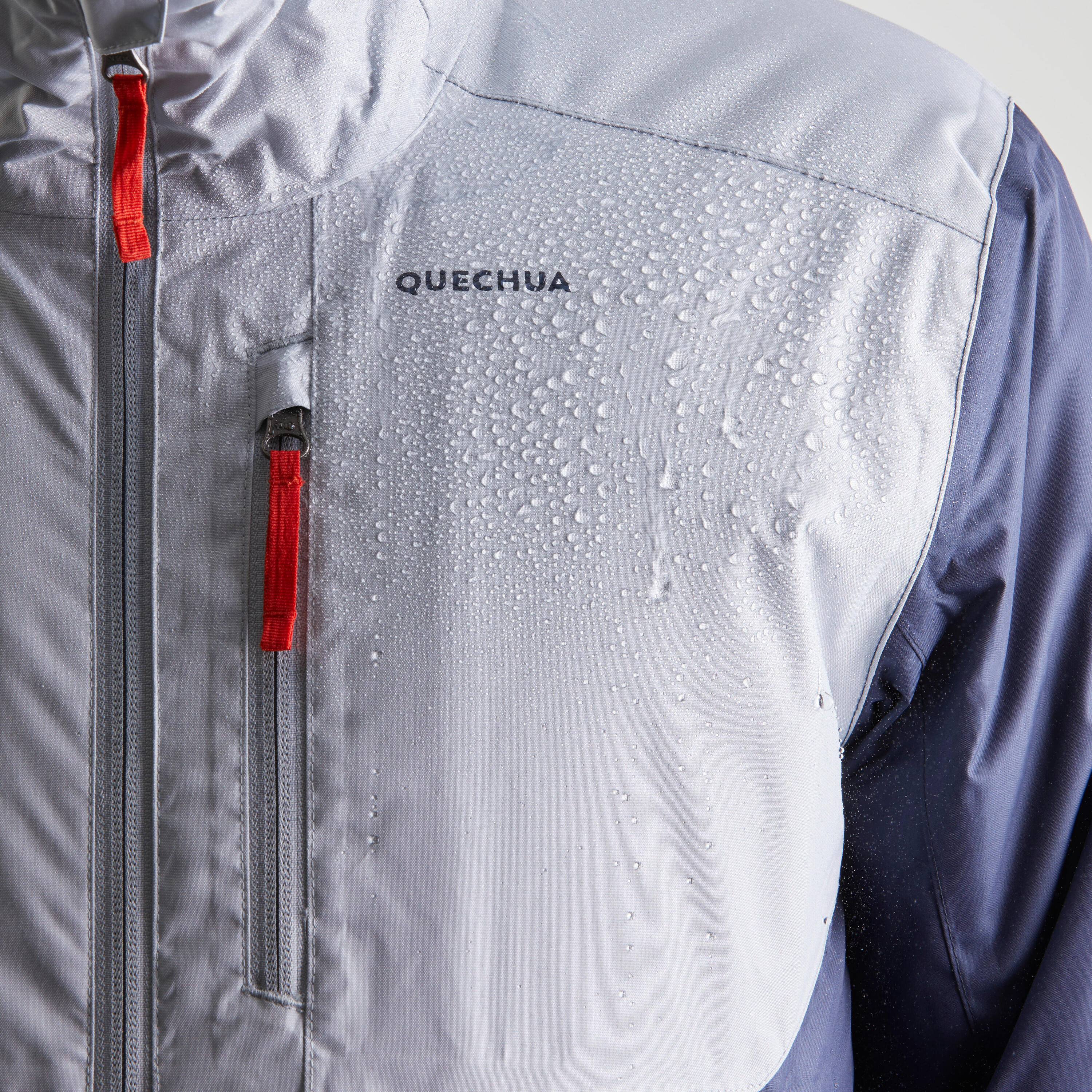 Men’s Waterproof Hiking Jacket -10°C NH500 - Grey 3/8