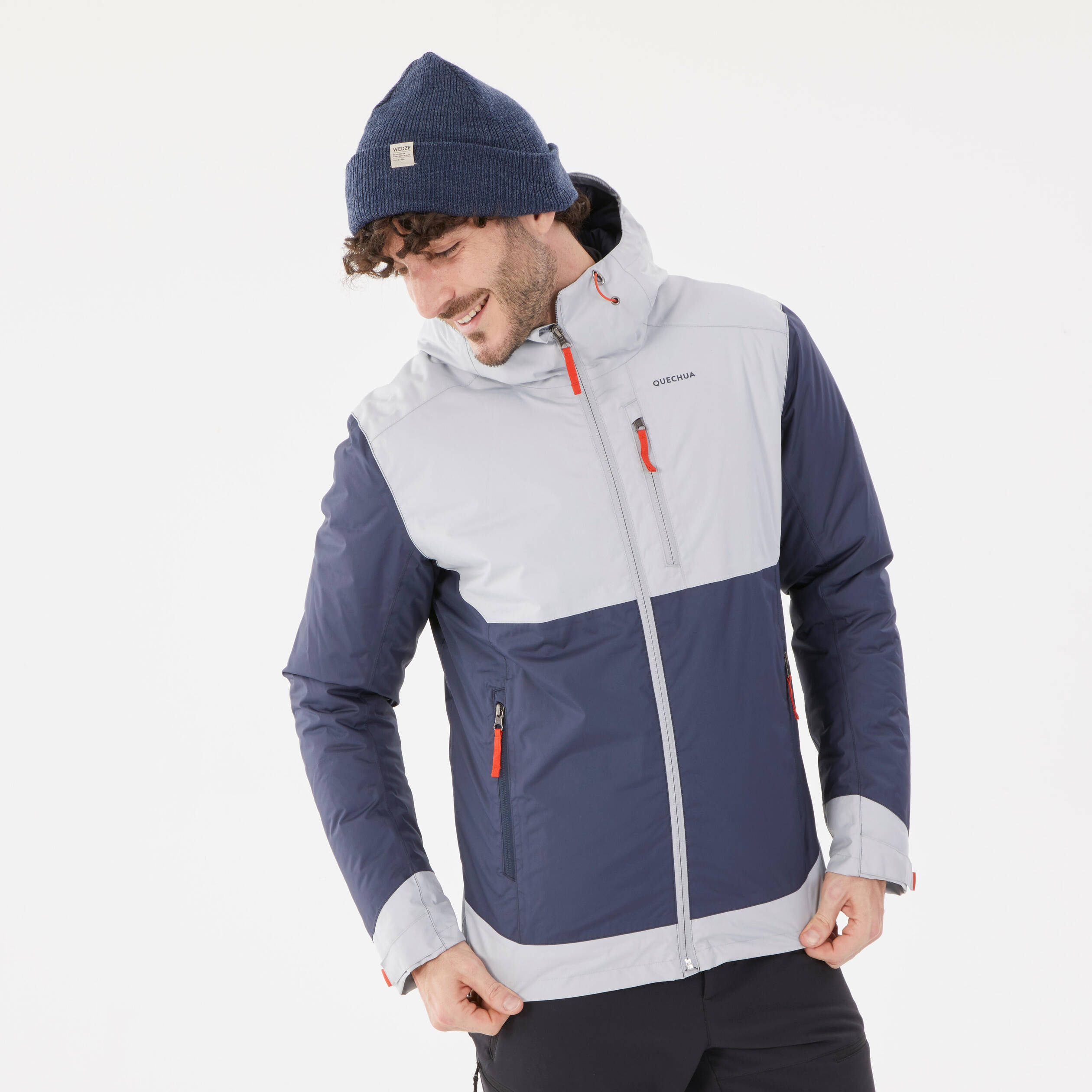 Men’s Waterproof Hiking Jacket -10°C NH500 - Grey