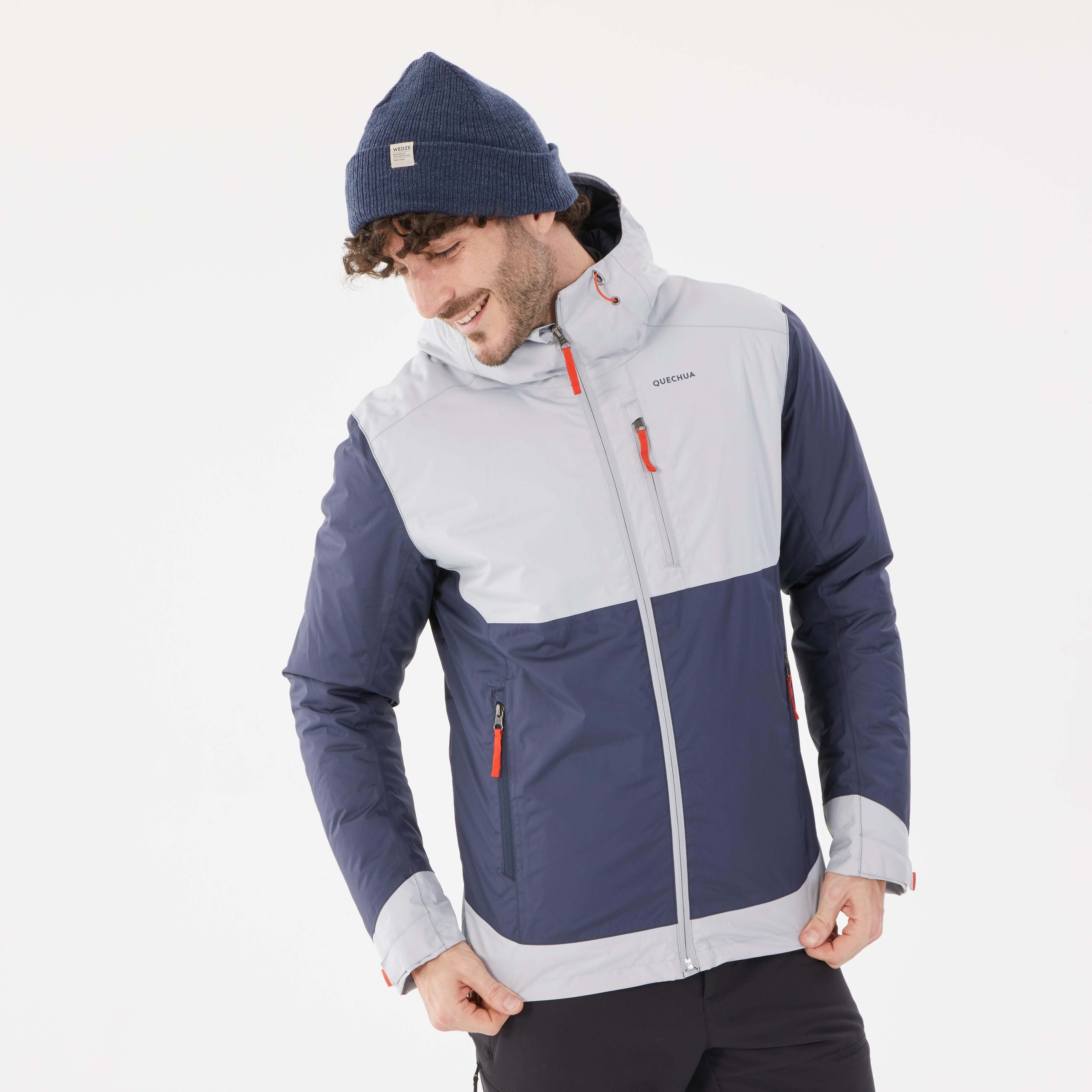 Men’s Waterproof Hiking Jacket -10°C NH500 - Grey