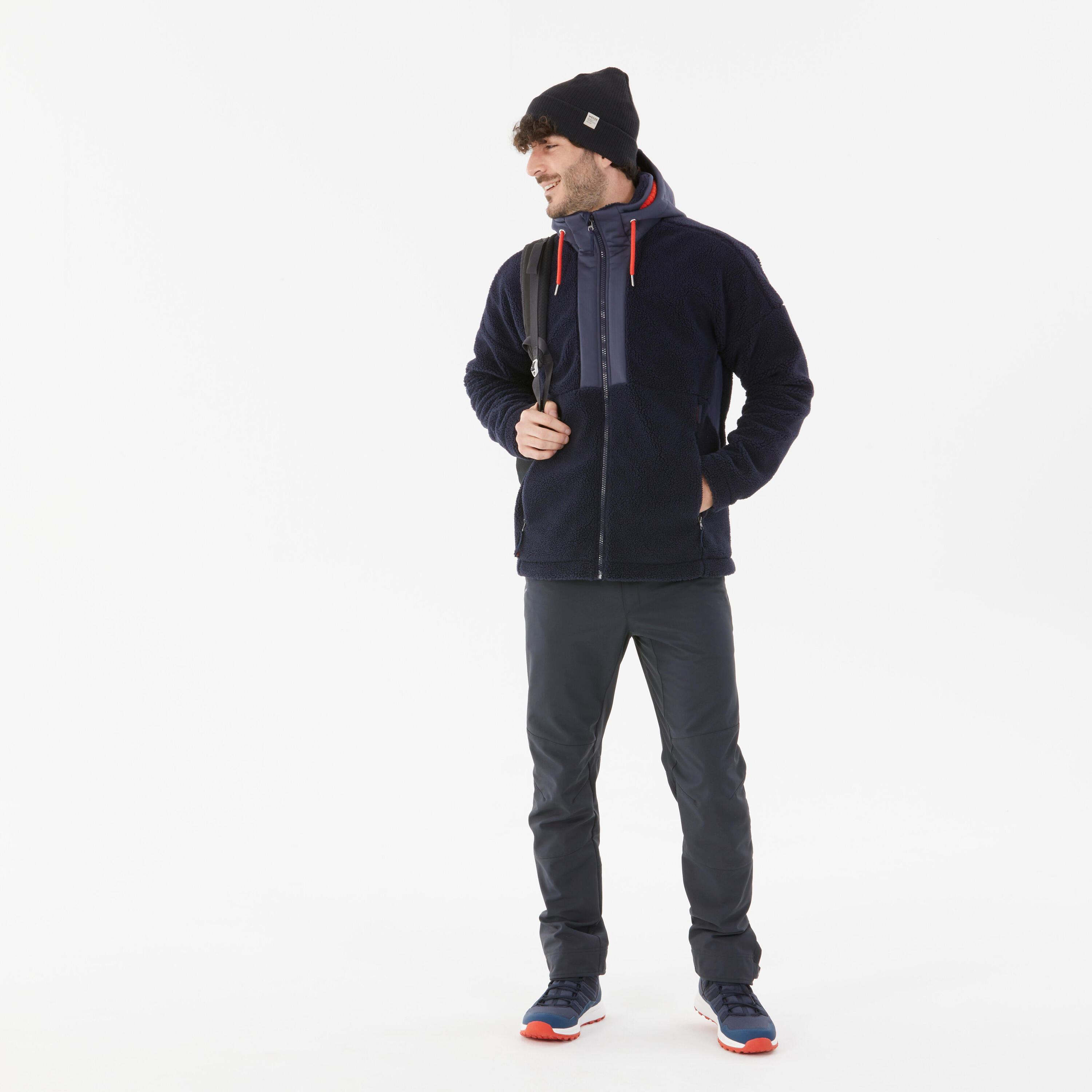 Men’s Warm Fleece Hiking Jacket - SH900 4/10