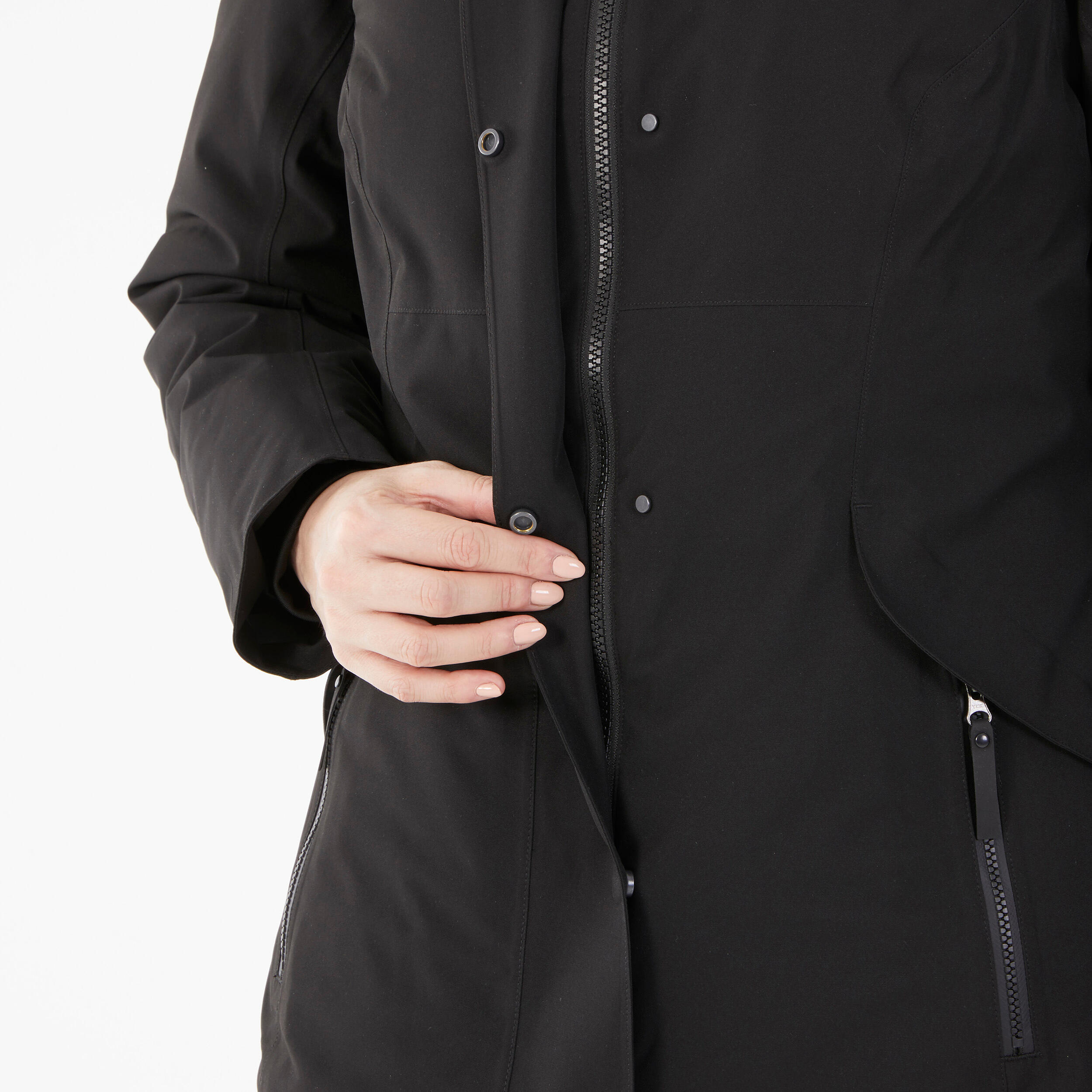Black waterproof parka womens hot sale