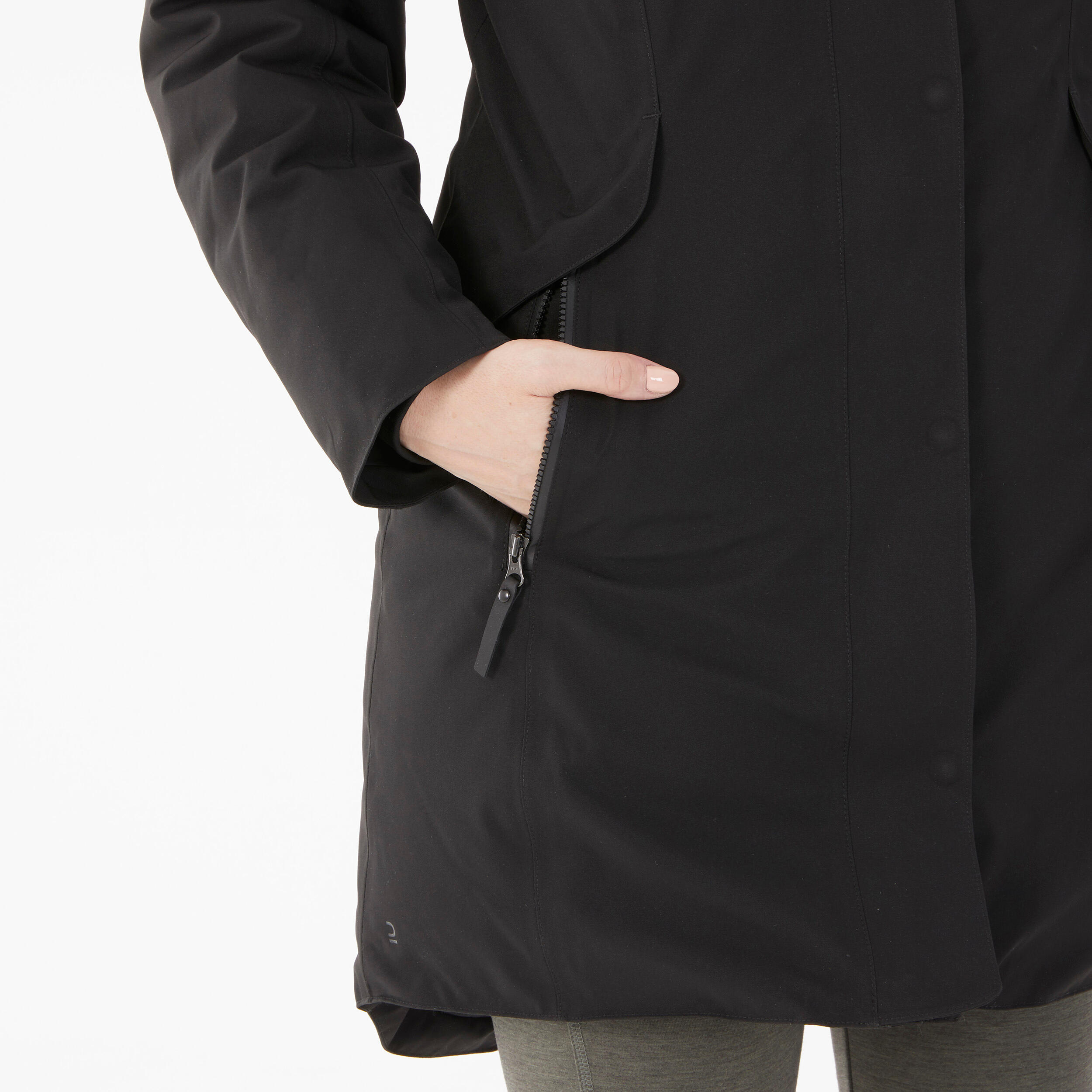 Parka de montaña y nieve impermeable Mujer Quechua NH500 7/19