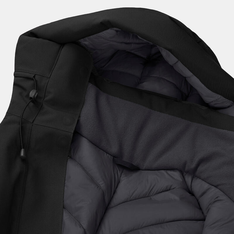 Parka de randonnée -10°C imperméable femme, NH500 noir