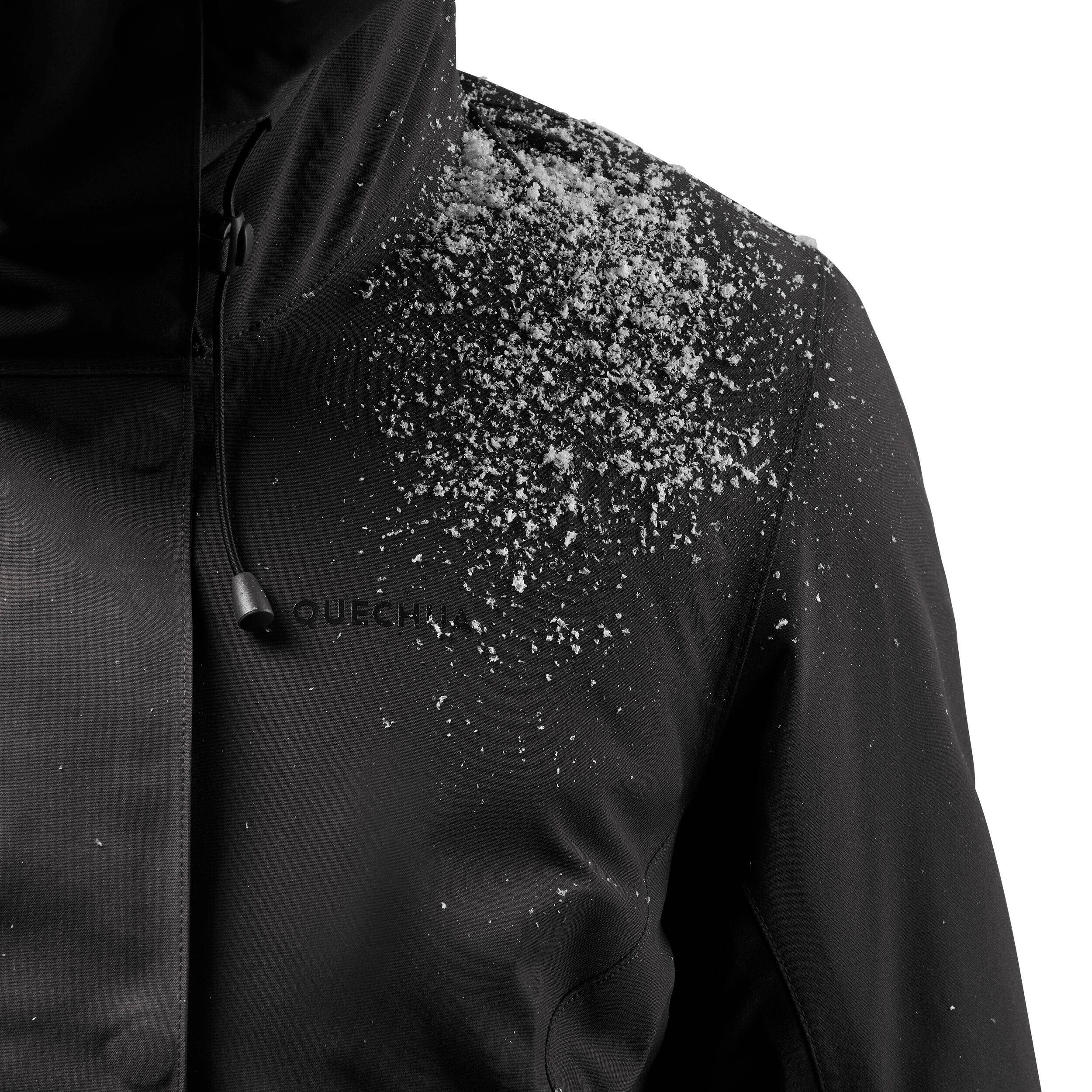 Women’s waterproof hiking parka -10°C NH500 - Black -  5